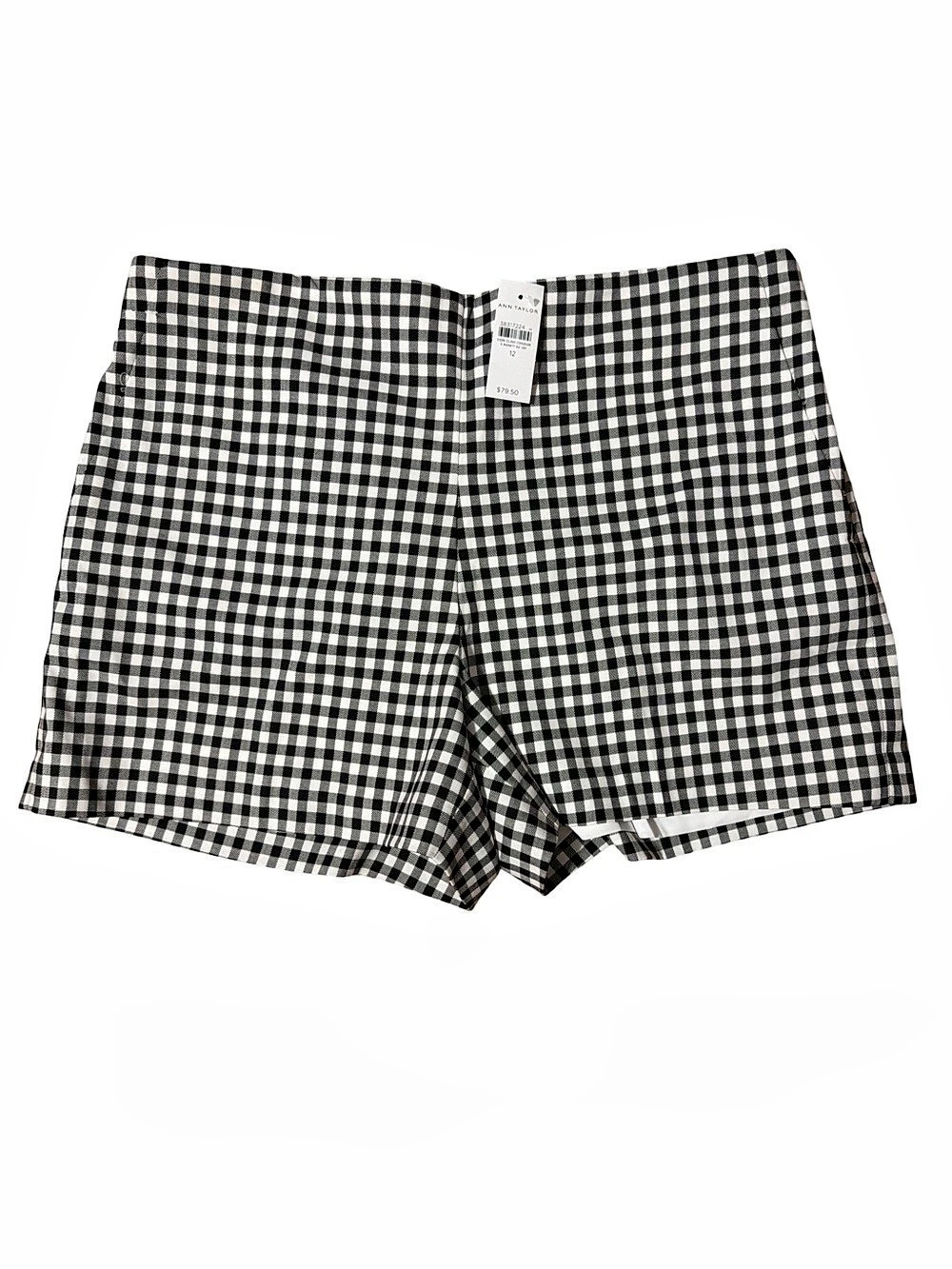 Ann Taylor The Gingham City Short Gingham Shorts Size 12